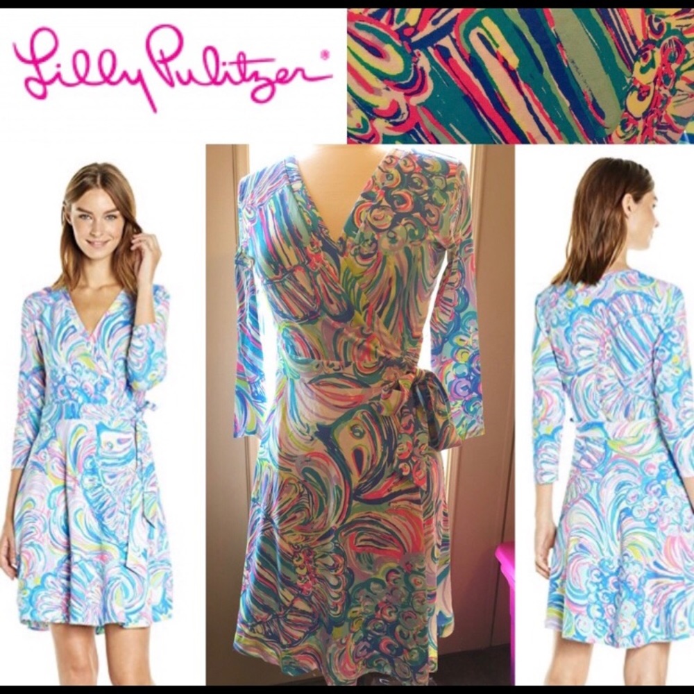 NEW! Lilly Pulitzer👗Emilia Wrap Dress, size M